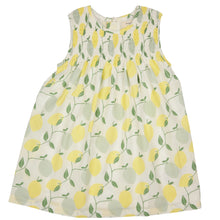  Sleeveless smock dress, lemons - Pigeon Organics
