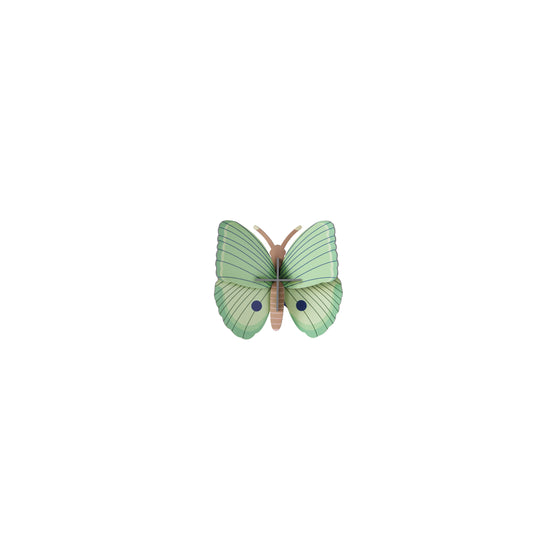 Fern Striped Butterflies – Set of 3 Wall Decorations - Studio Roof