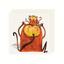  MONKEYING AROUND CARD - Charlie Rabbit
