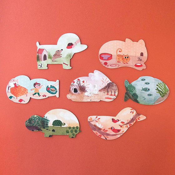 I love my pets puzzle - Londji