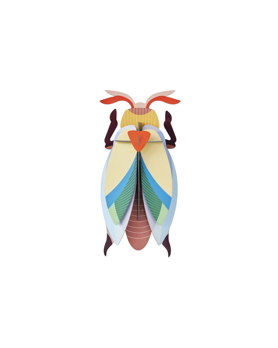 Colorful cockroach illustration on a white background