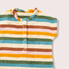 Rainbow Striped Baby Towelling Romper - Little Green Radicals
