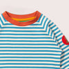 Blue Striped Marl Raglan Sweatshirt - Little Green Radicals