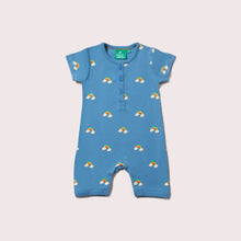  Blue Rainbows Organic Romper- Little Green Radicals