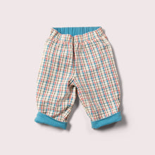  Checked Seersucker Reversible Pull On Trousers - Little Green Radicals