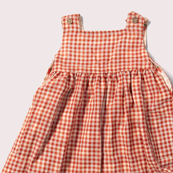 Strawberry Days Reversible Pinny Dress - Little Green Radicals
