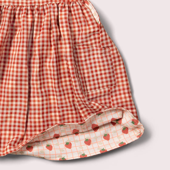 Strawberry Days Reversible Pinny Dress - Little Green Radicals