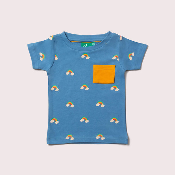 Blue Rainbows Organic T Shirt & Jogger Playset - Little Green Radicals