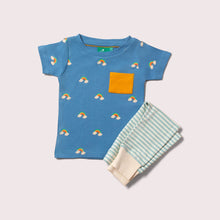  Blue Rainbows Organic T Shirt & Jogger Playset - Little Green Radicals