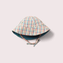  Checked Seersucker Reversible Sunhat - Little Green Radicals