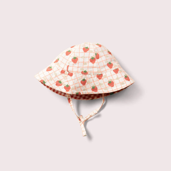 Strawberry Days Reversible Sunhat - Little Green Radicals
