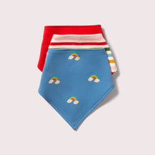  Blue Rainbows Organic Bib Set 3 Pack - Little Green Radicals