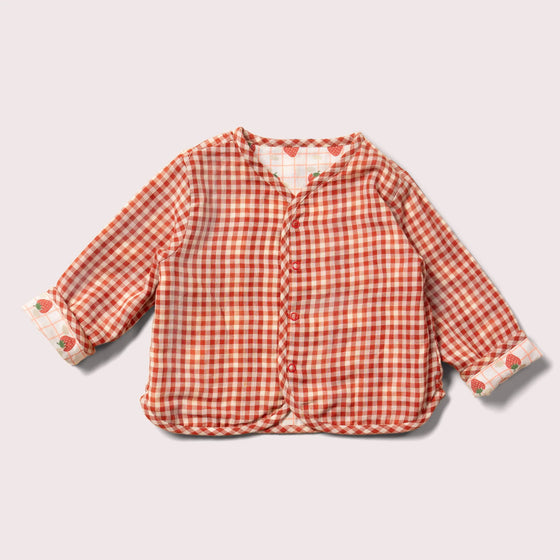 Strawberry Days Reversible Collarless Spring Jacket - Little Green Radicals