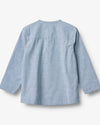 Shirt Bjørk – Organic Cotton Striped Long Sleeve Shirt - Wheat