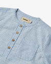 Shirt Bjørk – Organic Cotton Striped Long Sleeve Shirt - Wheat