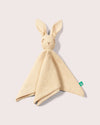 Little Green Radicals Rabbit organic cotton muslin baby comforter.