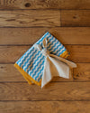Little Green Radicals Rabbit organic cotton muslin baby comforter.
