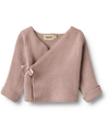 Siva Organic Cotton Knit Wrap Cardigan - Baby - Wheat