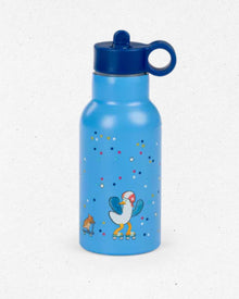  Puce & Pilou Water Bottle – Kids Stainless Steel Flask with Carabiner - Moulin Roty