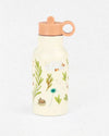 Three Little Rabbits Water Bottle – Kids Stainless Steel Flask with Carabiner - Moulin Roty