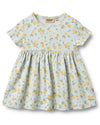 Nova Short Sleeve Jersey Dress - Organic Cotton Baby Dress - Wheat