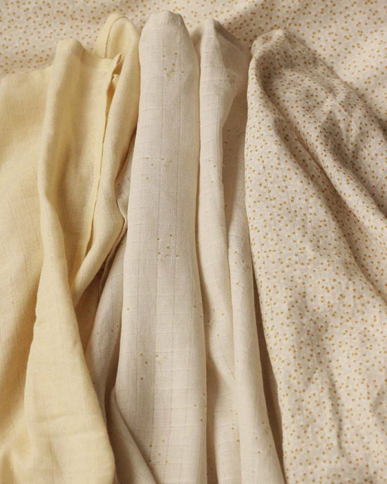 Organic Baby Muslin Squares Set of 3 - Wild Chamomile - Avery Row