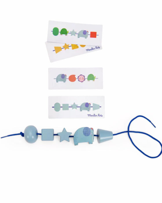 Stringable Wooden Bead Set – Moulin Roty