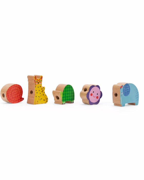 Stringable Wooden Bead Set – Moulin Roty
