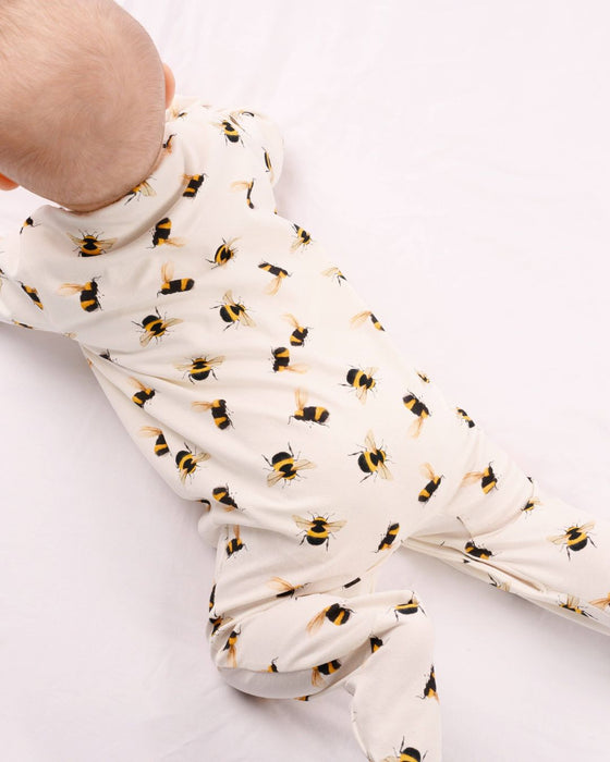 Bee Print Cotton Sleepsuit – Fred & Noah