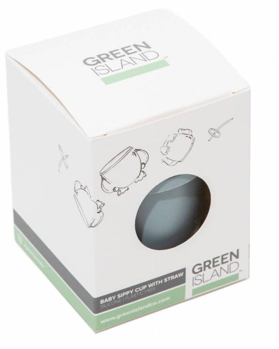 Silicone Baby Snack Cup - Blue/Green/Pink - Green Island