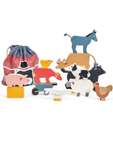  Wooden Stacking Farmyard - Tender Leaf Toys