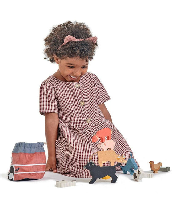 Wooden Stacking Farmyard - Tender Leaf Toys