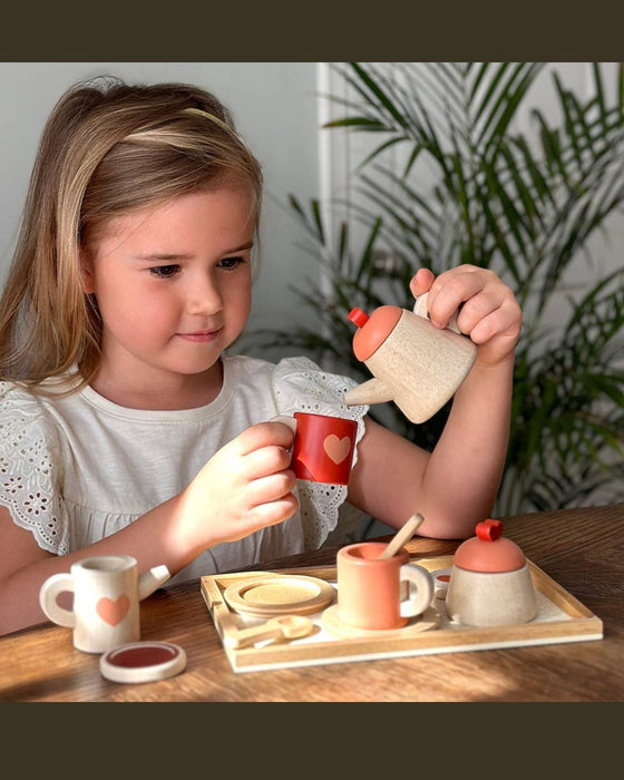 Wooden Tea Time Tray Set - Mentari