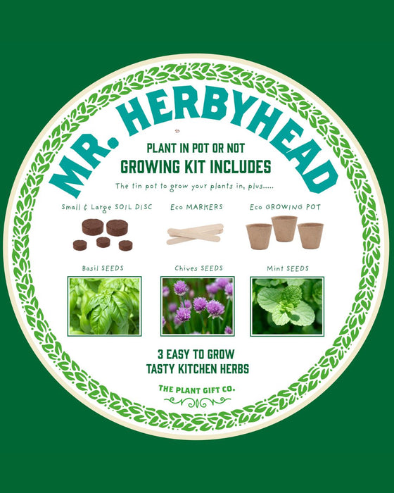 Mr. Herbyhead - Eco Grow Your Own Plant Kit