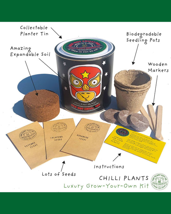 Red Hot Chilli Pot - Grow Your Own Plant Kit