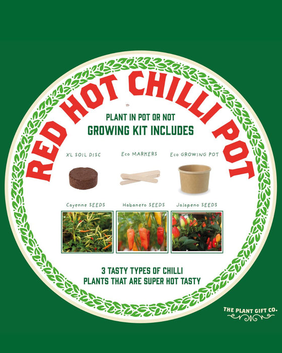 Red Hot Chilli Pot - Grow Your Own Plant Kit