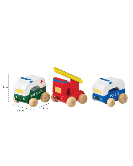 First Wooden Emergency Vehicles – Orange Tree Toys