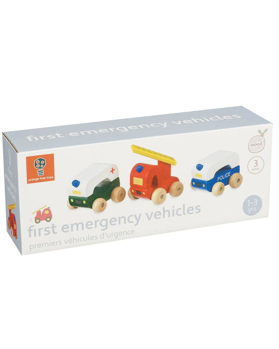 First Wooden Emergency Vehicles – Orange Tree Toys
