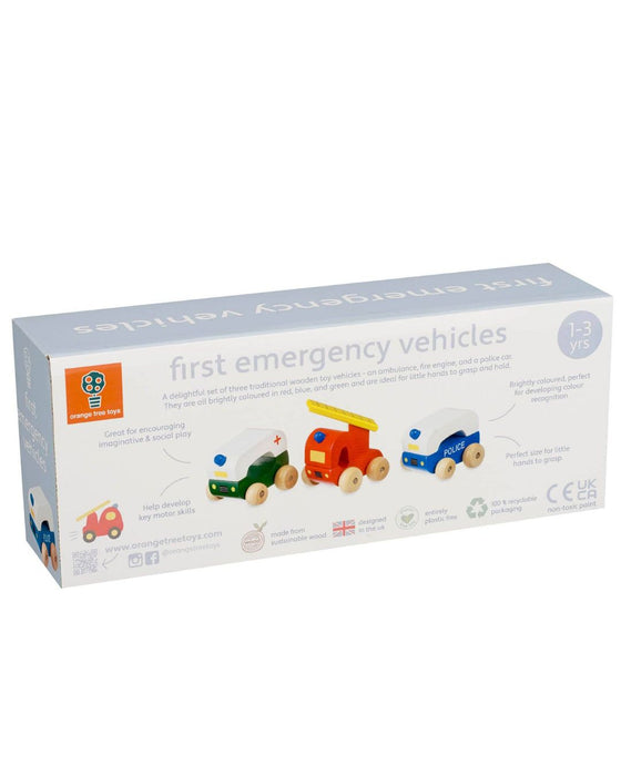 First Wooden Emergency Vehicles – Orange Tree Toys