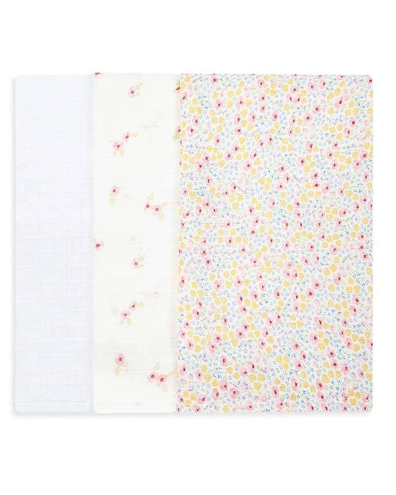 Muslin Squares - Set of 3 - Wildflower Garden - Avery Row