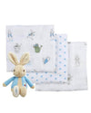 Peter Rabbit Soft Toy & Muslin Gift Set