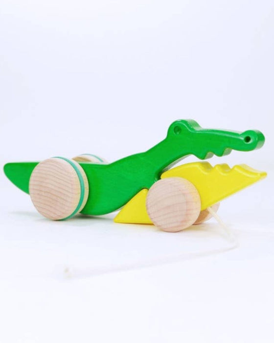 Wooden Crocodile Pull Toy - Eco Toy - Bajo