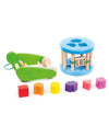Wooden Snail Sortroller - Shape Sorter & Pull Toy - Bajo