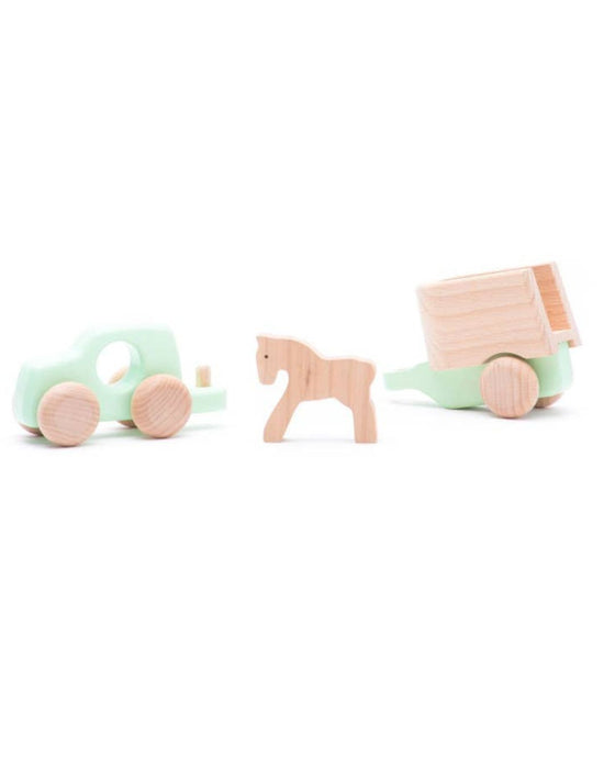Wooden Car with Horse - Eco Toy - Bajo