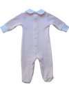 The Little Learners Romper Blush - Knitted Pima Cotton - The Blue Zebra