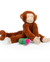 Hanging Activity Monkey - La Forêt Mawa Baby Sensory Toy - Moulin Roty