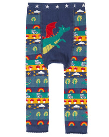  Little Knitted Leggings – Dragons - Frugi