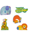 Animal Evolutionary Puzzles (20 pcs) - The Toupitis Collection - Moulin Roty - Age 2-4 years