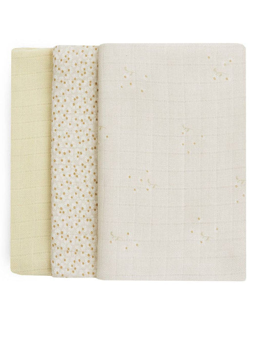 Organic Baby Muslin Squares Set of 3 - Wild Chamomile - Avery Row