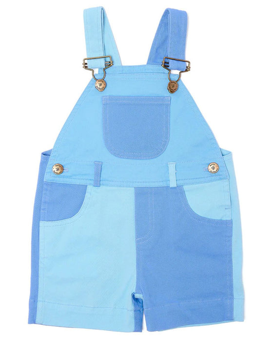 Tonal Colourblock Shorts - Blue - Dotty Dunagrees
